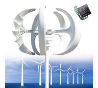 Horizontal Wind Turbine AC Turbine Generator Kit with Charge Controller，10000W Wind Turbine Generator Kit - 12V/24V/48V Vertical 5-Blade Lantern for Boats, Gardens, Gazebos, Homes - Efficien