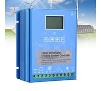 Horizontal Wind Turbine AC Turbine Generator Kit with Charge Controller，10KW Wind Solar Hybrid Controller, MPPT Charge for Solar Panel & Wind Turbine, 12V/24V/48V, LCD Display, Efficient Boo