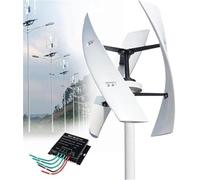 Horizontal Wind Turbine AC Turbine Generator Kit with Charge Controller，12000W Vertical Axis Wind Turbine Generator - Magnetic Levitation 12V-220V Power Generator with Controller, Efficient