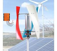 Horizontal Wind Turbine AC Turbine Generator Kit with Charge Controller，14000W Vertical Wind Generator, 12V/24V/48V Output Wind Turbine with Controller, Aerodynamic 3-Blade Design, Auto Wind