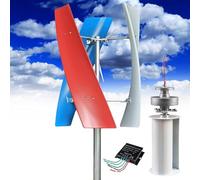 Horizontal Wind Turbine AC Turbine Generator Kit with Charge Controller，16000W Vertical Wind Turbine Generator Kit, 12V/24V/48V Small AC Wind Turbine with MPPT Controller, Colorful Industria