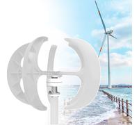 Horizontal Wind Turbine AC Turbine Generator Kit with Charge Controller，5000W Wind Turbine Generator for RV, Yacht & Farm - 24V, Quiet Noise Reduction, Efficient MPPT Charge Controller for R