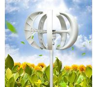 Horizontal Wind Turbine AC Turbine Generator Kit with Charge Controller，Efficient Vertical Wind Turbine Generator Kit - 400W to 1200W, 5-Blade 12V/24V Lantern Controller for Renewable Home E