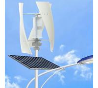 Horizontal Wind Turbine AC Turbine Generator Kit with Charge Controller，Hybrid Vertical Wind Turbine & Solar-Ready Generator Kit - 100/200/300W Low Start-Up Windmill with Controller for Effi