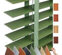 Horizontal Window Venetian Blinds Blackout Wood Blinds for Indoor Windows, Privacy Blind for Window Treatment, Custom Wooden Shades 30 40 60 80 90 100 120 150 160 180cm(Green)