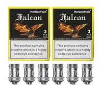 HorizonTech Falcon Coils [M8, 0.15ohm | 65-70W] - 6 Pack - for HorizonTech Falcon Tank, Sun Ohm Vaping, TPD Compliant Ecig, 2ml No Nicotine