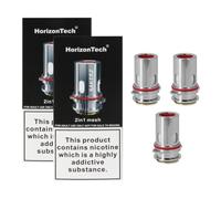 Horizontech Sakerz Coils, 2in1 Dual Mesh, 70W, Fantastic Vaping Experience, TVDC, 2ML Cartridge No Nicotine, 3 Pack (0.17ohm - 6 Pack)