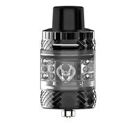 HORIZONTECH Sakerz Master Vape Tank [Carbon Black] - COMPATIBLE COILS: Sakerz Mesh Coil - DTL Vape Tank, Top Fill, Adjustable Airflow, 510 Connection - Nicotine Free