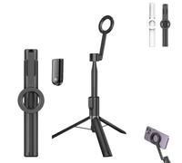 Horizum Magnetic Phone Tripod, 51/63" Extendable Selfie Stick with Wireless Remote, 360° Rotation Phone Stand, Portable Travel Tripod, for Video Recording/Vlogging(Black,1.6M/63IN)