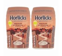 Horlicks Chocolate Hot Malted Drink Powder 270g x 2 - High in Calcium, Zinc, Vitamin C, Vitamin D & Vitamin B12 for Strength & Wellness with Welari Thank You Card | (2 Pack)