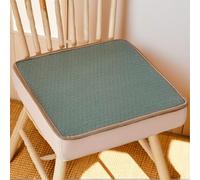 HORLSKI 5CM Thickened Comfortable Garden Outdoor Chair Pads Square Rattan 45 * 45CM Chair Seat Pads for Dining Chairs Removable Seat Covers with Zipper Patio Office Living Room,H,4 Count(Pack of 1)
