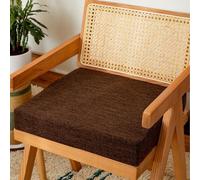 HORLSKI Linen 40 * 40 Chair Cushions for Indoor Outdoor Use Square Thick Dining Chair Pads Washable Machine Washable Cover Seat Pads Garden Living Room Patio,A,Set of 2