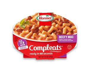 HORMEL COMPLEATS Beefy Mac & Cheese Microwave Tray, 7 Ounce