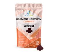 Hormone Harmony Gummies | 120 Vegan Gummies | Myo & D-Chiro Inositol 2100mg, D3, 5-MTHF Folate, P-5-P B6 & Chromium | Mood, Cycle & Hormonal Support for Women | Pink Lemonade | UK Made | by NutriVolv