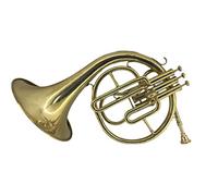 Horn brass trumpet with case for home decor living room art Made in Italy