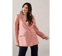 Horn Button Double Breasted Blazer Wallis Orange 14