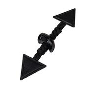 horn coat buttons, 20CM PU Leather Toggle Buttons Multicolor Pack Of 3 Or 6 Pairs For DIY Coats And Jackets(Black,20CM 6 pair)