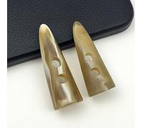 horn coat buttons, Pack of 10 Resin Horn Toggle Buttons for Coat Sewing Multicolor 40-55mm(Beige White,40mm)