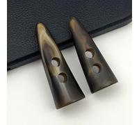 horn coat buttons, Pack of 10 Resin Horn Toggle Buttons for Coat Sewing Multicolor 40-55mm(Brown,50mm)