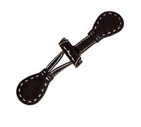 horn coat buttons, PU Leather Horn Toggle Buttons Pack of 2 Multicolor 16-19.8cm for Coat Jacket Windbreaker(Dark Coffee,About 19.8CM long)