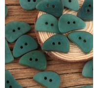 horn coat buttons, Resin Toggle Buttons Multicolor 11-20mm Pack Of 10(Green,17L=11.0MM)