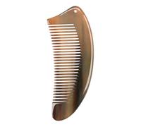 Horn Comb - Wide Tooth Natural Hair Brush, Buffalo Horn Comb, Authentic Buffalo Bone Massage Tool, Premium Organic Scalp Health Stimulator | Ergonomic Smooth Gliding Beard Styler for Men Women Home