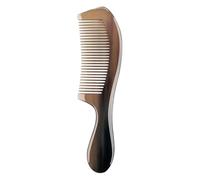 Horn Combs, Wide Tooth Hair Brush Natural Anti-Static Horn Comb, Handmade Bone Brush, Beard Massage Health Care for Men and Women, 09 x 1.97 x 0.31 inches, Sturdy Design