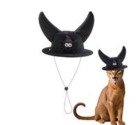 Horn Hat Dogs - Adjustable & Devil Costume Prop, Masquerade Cosplay Headpiece Design, (14 x 13 x 10) cm Size + 25g Lightweight, Soft Felt Material | for Festival Celebrations (Secure Fit) \