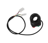 Horn Headlight Button Switch, 2 in 1 Motorcycle Headlights Horn Turn ON/OFF Switch Button ABS Plastic Black Handlebar Grip Control Button Switches for Motorcycle Scooter Electric Bike car switch