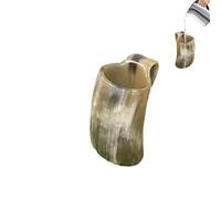 Horn Mug - Rustic Drinking Cup, Natural Ale Vessel, Beer Holder, Eye-Catching Design | Long Lasting Creatives Modern Designs Whiskey Horn Water Cup for Men Medieval Party Celebration