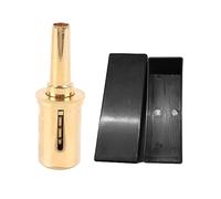 Horn Pressure Reducing Valve, Horn Mouth Breath Trainer with Posture Correction Function, Ergonomic Brass Trumpet Mouthpiece Corrector for All Skill Levels (Gold)