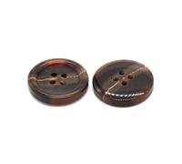 Horn Resin Buttons 15-25mm for Men Suit Coat Windbreaker,Dark Brown,25mm - 10Pcs