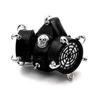 Horn Studded Steampunk Gas Mask Skull Cosplay Masquerade Men/Lady Black
