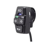 Horn Switch Handlebar 1PC 48V/36V Electric Bike Scooter Light Switch DK336 For Motorcycle Button Turn Signal(48V)