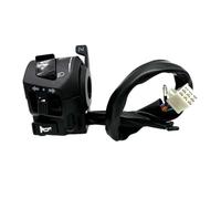 Horn Switch Handlebar 22mm Universal Motorcycle Handlebar Switch With Wind Choke Horn Turn Signal Headlight Electric Start Controller(1pcs-left)