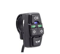 Horn Switch Handlebar 3 In 1 Motorcycle Head Light Horn Turn Switch 12V 24V 36V 48V Waterproof For Ebike Scooter