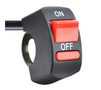 Horn Switch Handlebar Universal Motorcycle Handlebar Flameout Switch ON OFF Button For Moto Motor ATV Bike Black 2-wire Warning DC12V/10A