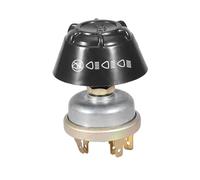Horn Switch Push Button 12V Aluminum Heavy Duty Tractor Horn Button Switch for Massey Ferguson Case IH David Brown Landini Tractors Silver Black