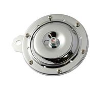 HORN UNIVERSAL 12V CHROME 100mm Diameter