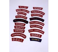 Hornbeam Militaria Reproduction Battle Dress Cloth Shoulder Titles - World War Two Era - Infantry Regiments - Middlesex