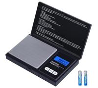 HORNBILL 200x0.01g Portable Digital Scales, Digital Weighing Scales with Back-lit LCD Display, Pocket Scales for Gold, jewelry, Food, Coffee, Herbs, Powder (Batteries Included)
