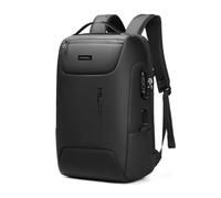 HORNBILL Anti-Theft Laptop Backpack, 15.6 inch Business Laptop Lightweight Rucksack Bag with USB Charging Port & Lock, Water Resistant Travel Backpack Computer Bag for Women Men, Black