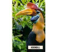 Hornbill: Funny Wide Ruled Notebook Gift For Hornbill Lovers - Perfect Hornbill Gift On Valentine Day/Birthday/Halloween - 6 x 9 Inches - 110 Lined Pages