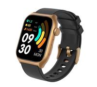 HORNBILL Smart Watch for Men/Women, Answer/Make Calls Fitness Watch, 2.0" Smartwatches Heart Rate/Step Counter,110+ Sports Fitness IP68 Waterproof Activity Trackers for Android IOS (Gold & Black)