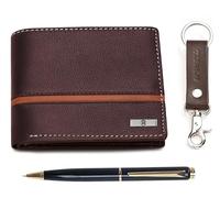 HORNBULL Denial Men's Leather Wallet Gift Set, Casual, Casual (Brown)