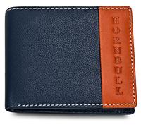 Hornbull Festive Gift Hamper - Navy Taylor Genuine Leather RFID Blocking Wallet Diwali Gift Set for Men, NavyGLD, Casual