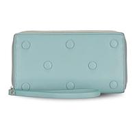 HORNBULL Nina RFID Blocking Leather Wallet for Women, Light Aqua, Rfid Wallet