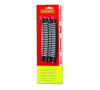 Hornby HT8301 OO Gauge 2nd Radius Curve Track Blister Pack - Extra Track Pieces for Model Railway Sets, Model Train Track Pieces - Includes: 4x R606 2nd Radius Curve Pieces - Scale 1:76