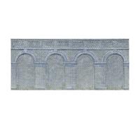 Hornby Mid Level Arched Retaining Walls X2 (Engineers Blue Brick)