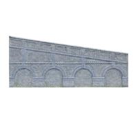 Hornby R7375 Skaledale H/Step Retaining Walls Blue Brick 2pc(Pre-Built)